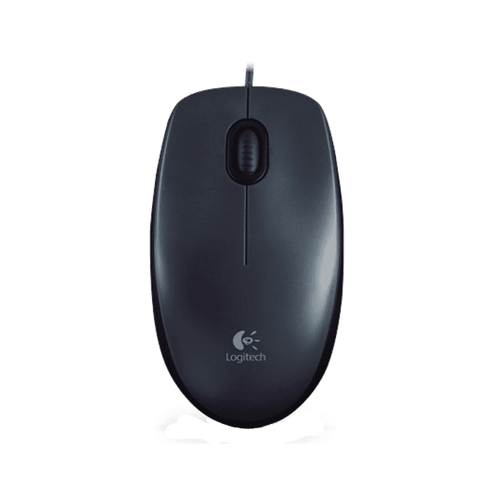 Logitech M90 Optical Wired Mouse (Black, NEW)
