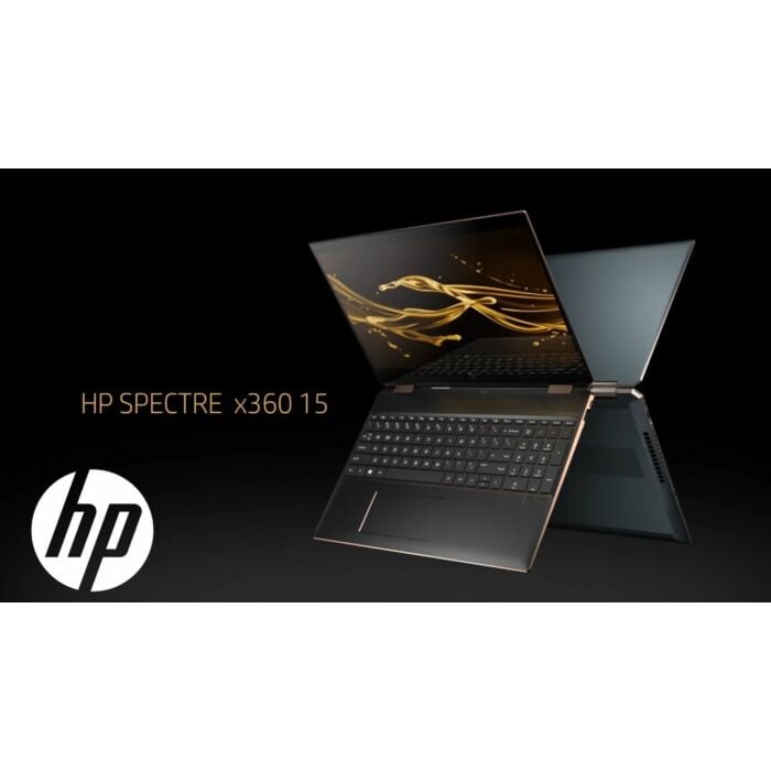 HP Spectre x360 15 GEM CUT Comet Lake - 10th Gen Core i7 QuadCore 16GB 512GB SSD + 32GB Optane 2-GB NVIDIA MX250 15.6" Ultra HD 4K IPS Convertible Touchscreen B&O Play Backlit KB W10 FP Reader (Dark Ash Silver - Sandblasted Anodized Finish - HP Pen)