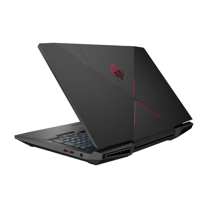 HP Omen 17 AN198m - 8th Gen Ci7 HexaCore (9-MB Cache) 16GB 1-TB HDD + 128GB SSD VR-ready 8-GB NVIDIA GeForce GTX 1070 GDDR5 17.3" FHD 120Hz IPS LED Red-Backlit KB W10 (HP Sandblasted Hairline Brushing And Carbon Fiber) 