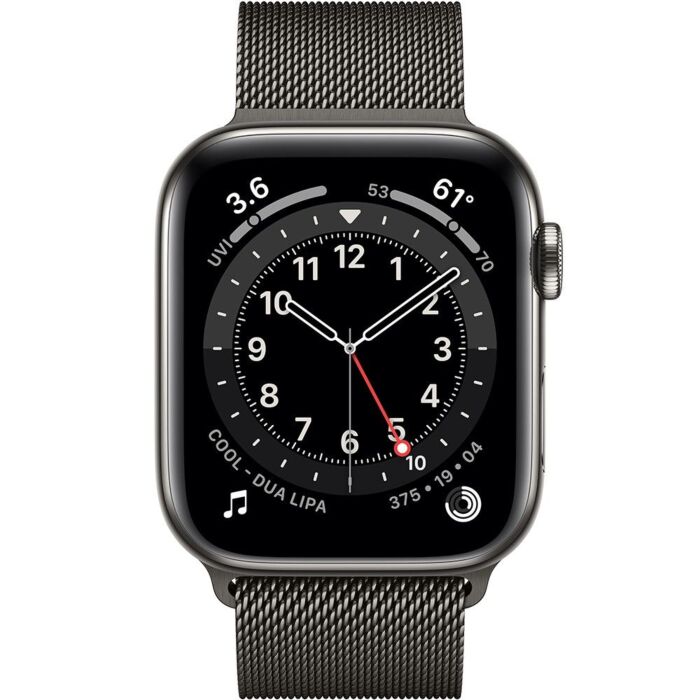  Apple Watch Series 6 MG2U3 40mm Graphite Steel Case with Graphite Milanese Loop 