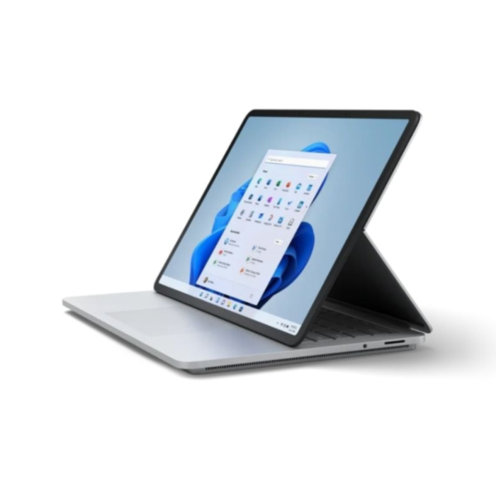 Microsoft Surface Studio 2 Laptop - 13th Gen Core i7 13700H Processor 16-GB 512-GB SSD 6-GB Nvidia Geforce RTX 4050 GDDR6 GC 14.4" PixelSense Touchscreen Flow Display Dolby Atmos Audio Backlit KB W11 (Platinum, Open Box)
