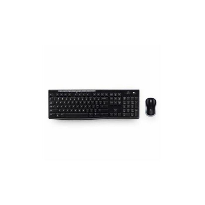 Logitech MK270R Wireless Combo Keyboard and Mouse (Black)