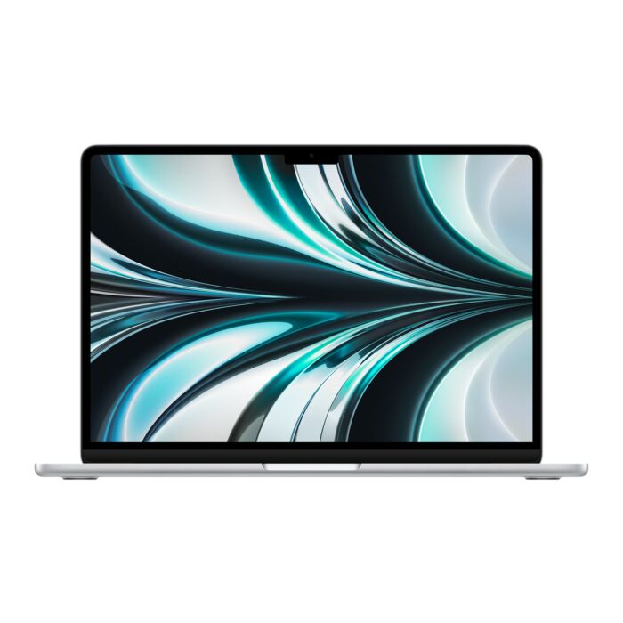 Apple MacBook Air 13" - MLXY3 - Apple M2 Chip 8-Core CPU 8 -Core GPU 08GB 256GB SSD 13.6" IPS Retina Display With True Tone Backlit Magic Keyboard Touch ID & Force Trackpad (Silver, 2022) 