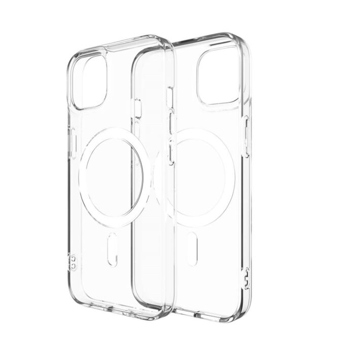 Uniq Hybrid Combat Charging Case for iPhone 14 (Dove Stain Clear)