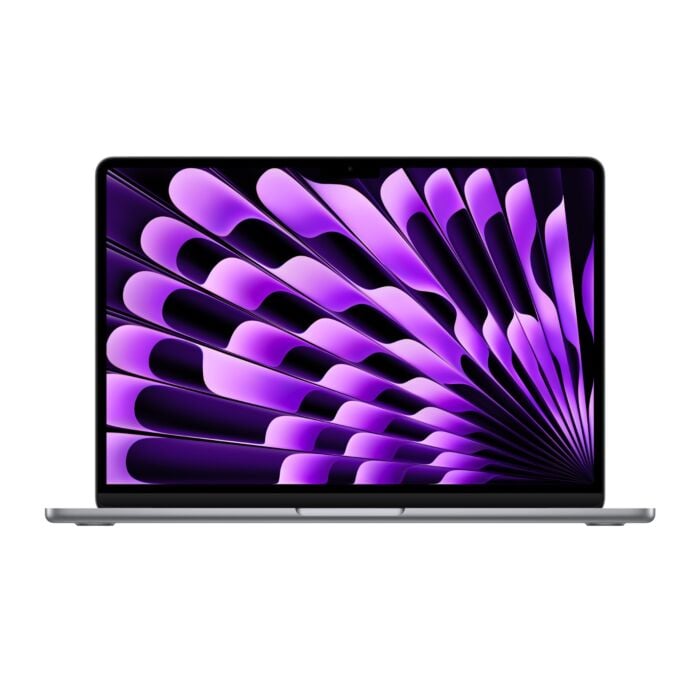 Apple MacBook Air 13" MRXN3 - Apple M3 Chip 8-Core CPU 8-Core GPU 8GB 256GB SSD 13.6" Liquid Retina IPS LED Display with True Tone Backlit Magic Keyboard & Touch ID (Space Gray, 2024)