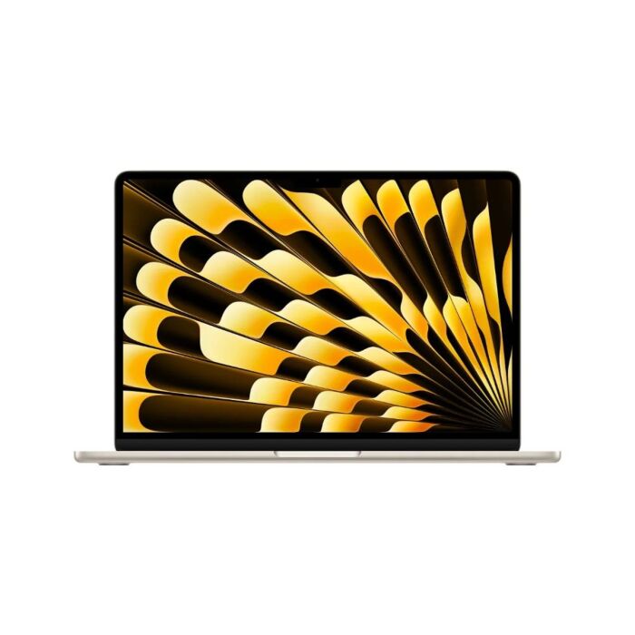 Apple MacBook Air 13" MRXT3 - Apple M3 Chip 8-Core CPU 8-Core GPU 8GB 256GB SSD 13.6" Liquid Retina IPS LED Display with True Tone Backlit Magic Keyboard & Touch ID (Starlight, 2024)