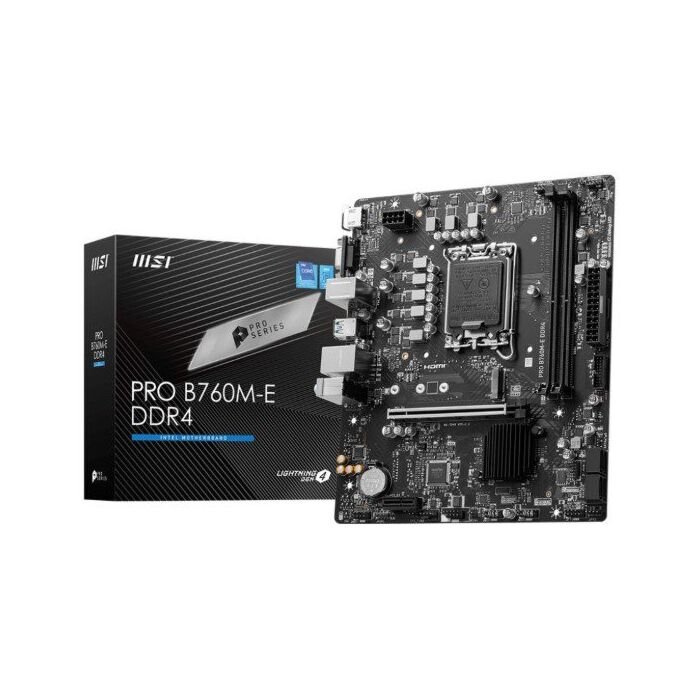 MSI Pro B760M-E DDR4 Intel Lga 1700 Motherboard