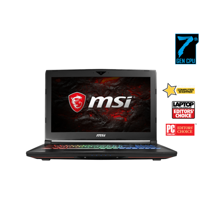 MSI GT62VR 7RE (Dominator Pro) - 7th Gen Ci7 QuadCore 16GB 1TB+256GB SSD 8-GB Nvidia Geforce GTX1070 With G-Sync 15.6" Full HD IPS LED 1080p W10