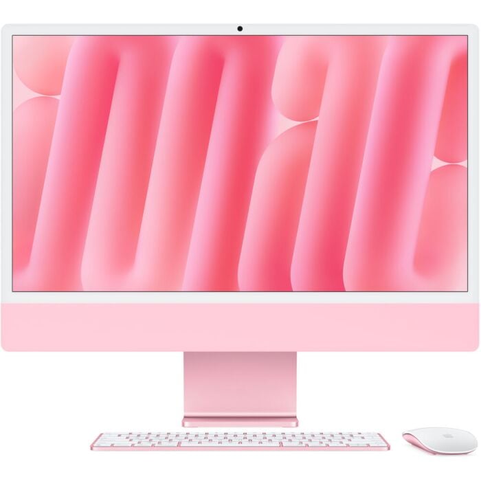 Apple iMac MWUG3 - M4 Chip 8-Core CPU 16GB 256GB SSD 24-Inch 4.5K Retina Display 8-Core GPU Magic Mouse & Magic Keyboard Included MACOS (Pink,2024)