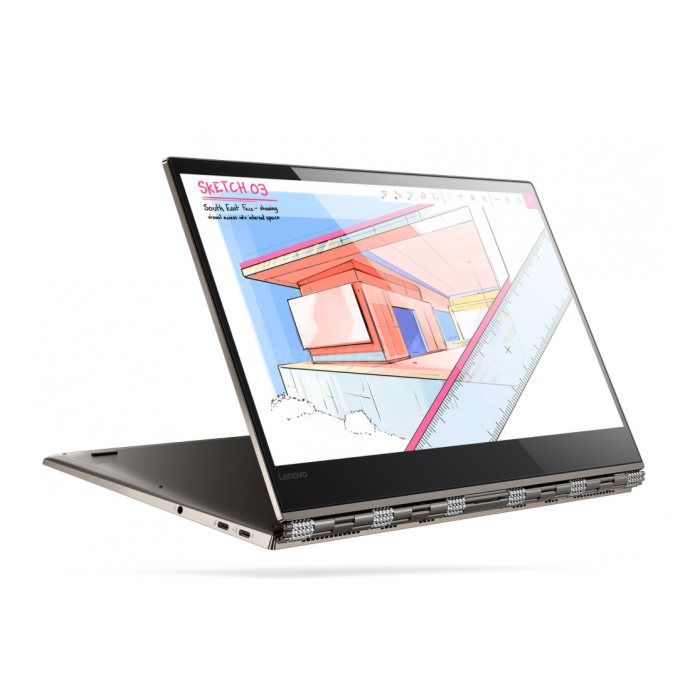 Lenovo Yoga 920 x360 14 - 2 in 1 Laptop - 8th Gen Ci7 QuadCore 08GB 512GB SSD 13.9" Ultra HD 4K Touchscreen Convertible Backlit KB FP-Reader W10 Dolby Atmos Sound (Platinum, Lenovo Active Pen Included, Lenovo Direct Local Warranty)
