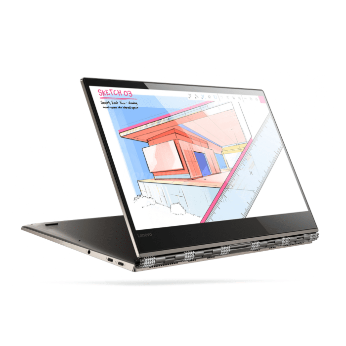 Lenovo Yoga 920 x360 14 - 2 in 1 Laptop - 8th Gen Ci7 QuadCore 08GB 512GB SSD 13.9" Ultra HD 4K Touchscreen Convertible Backlit KB FP-Reader W10 Dolby Atmos Sound (Platinum, Lenovo Active Pen Included, Lenovo Direct Local Warranty)