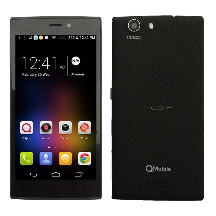 QMobile Noir Z8 Dual Sim 5.0" 16GB 2GB Ram 13MP Camera 4G Black/White (Brand Warranty)