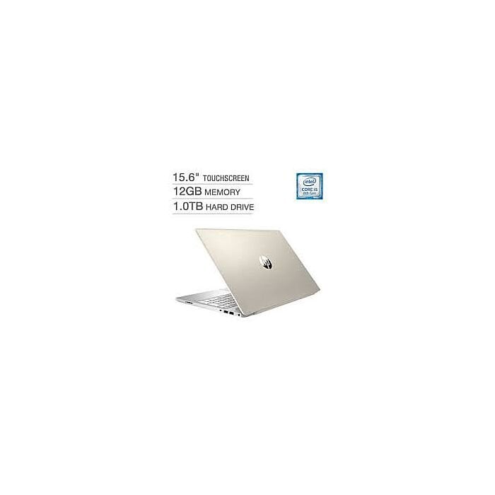 HP Pavilion 15 CS0012cl - 8th Gen Ci5 QuadCore 12GB 1TB HDD 15.6" HD 720p Touchscreen Win 10 B&O Play Backlit KB (Gold)