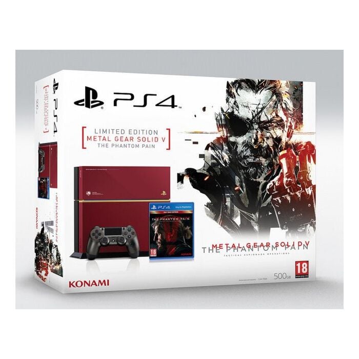 Sony PlayStation 4 Console 500GB Limited Edition with Metal Gear Solid V: The Phantom Pain (PAL-UK - Region 2)