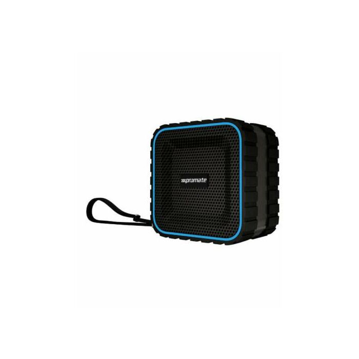 PROMATE Aqua Box Bluetooth Portable Speaker with Hands-Free Blue (Brand Warranty)