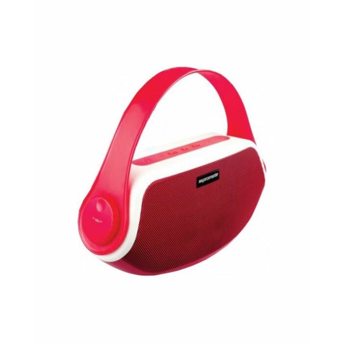 PROMATE Safari Handy Wireless Speaker with Built in Power Bank Red (Brand Warranty)