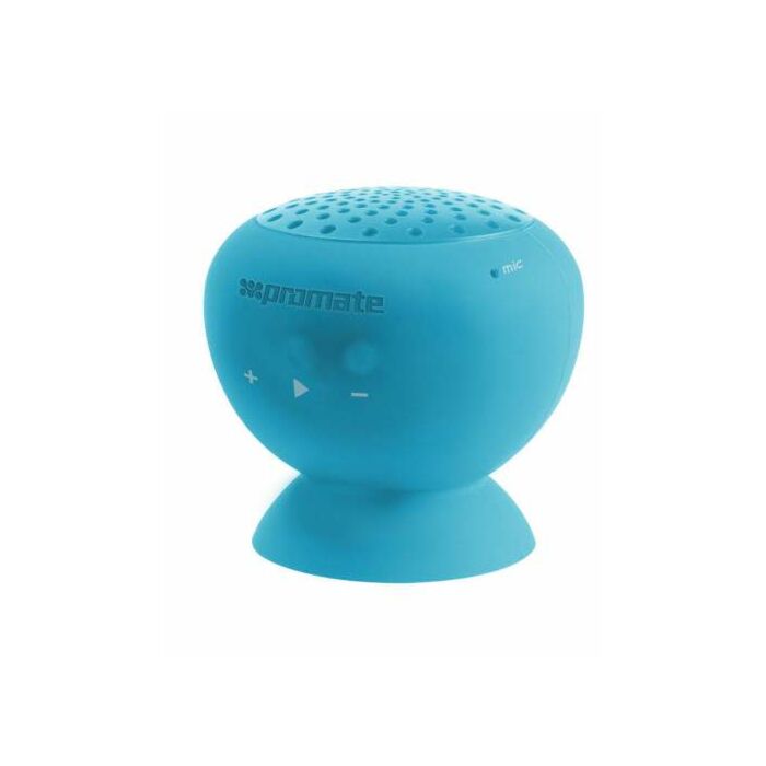 PROMATE Globo Bluetooth Speaker with Vacuum Base Black/Blue/Purple/Red/White (Brand Warranty)