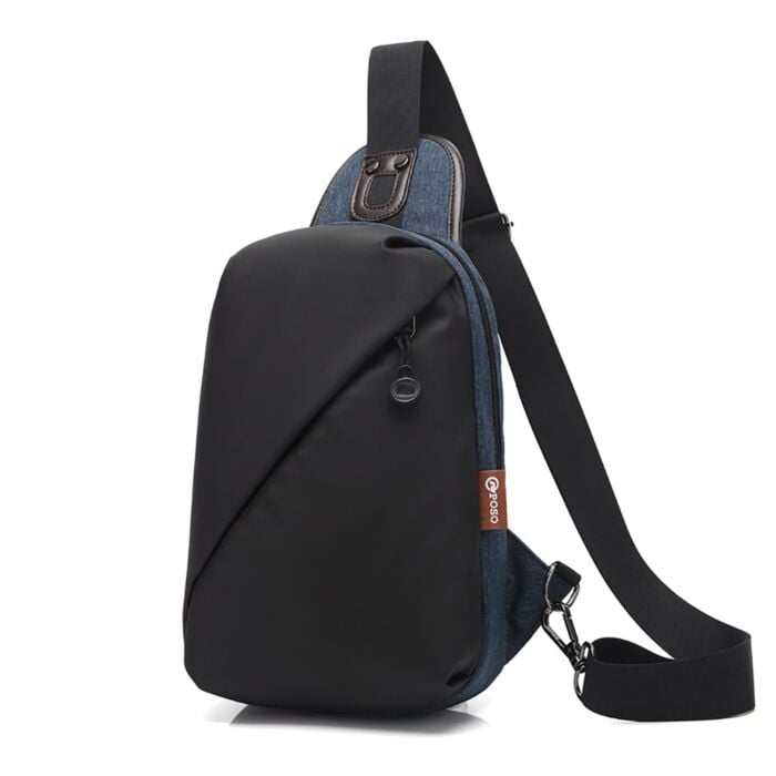 Poso PS-312 9.7 Inch Crossbody Bag (Black)
