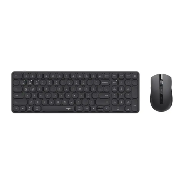 Rapoo 9350S Multi-Mode 2.4GHz Ultra-Slim Wireless Keyboard and Mouse Combo (Black, NEW)
