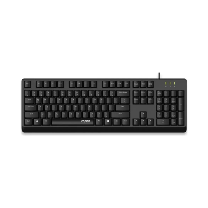 Rapoo NK1900 Wired Keyboard (Black, NEW)