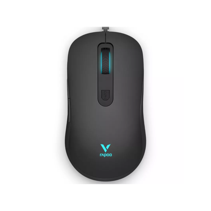 Rapoo V16 RGB 2000 DPI 6 Programmable Gaming Optical Mouse (Black, NEW)
