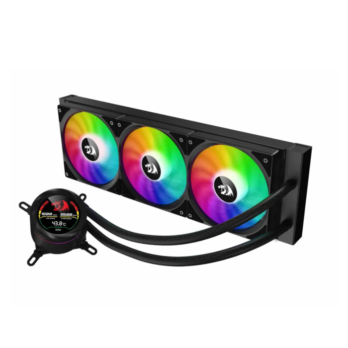 Redragon CCW1017 ARGB 3 Fan Liquid CPU Cooler (Black, NEW)