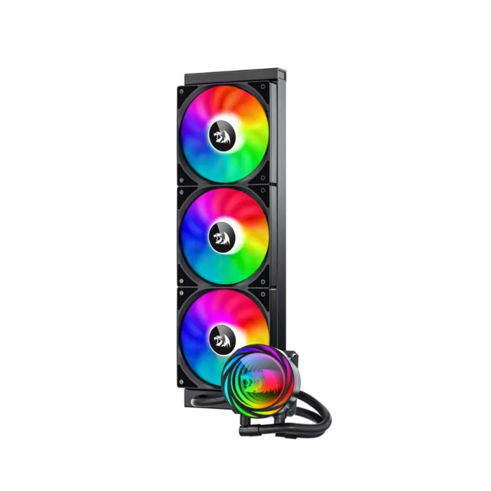 Redragon CCW1018 ARGB 3 Fan Liquid CPU Cooler (Black, NEW)