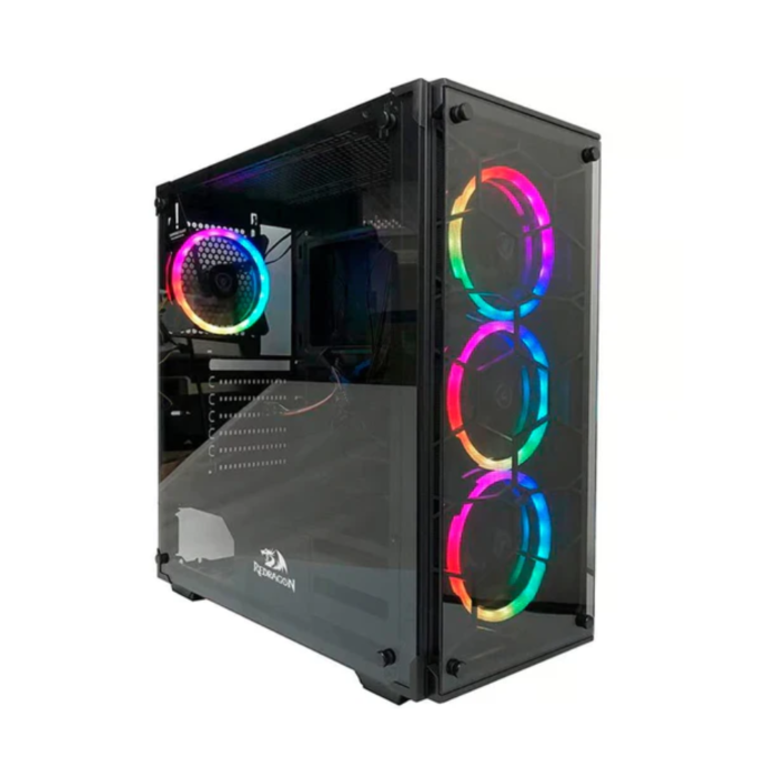 Redragon Wheel Jack GC606 RGB Gaming PC Case (Black, NEW)