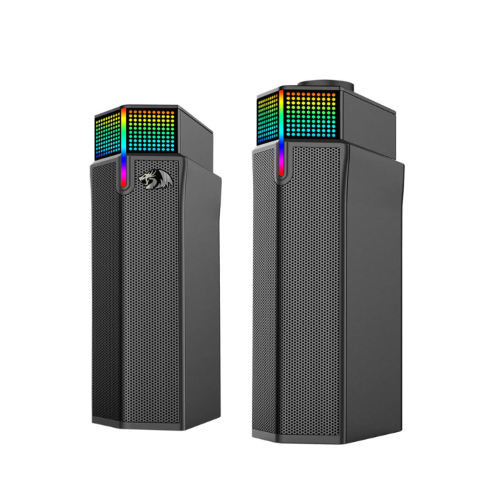 Redragon GS511 Yorick 2.0 Channel Wireless RGB PC Soundbar Speaker (Black, NEW)
