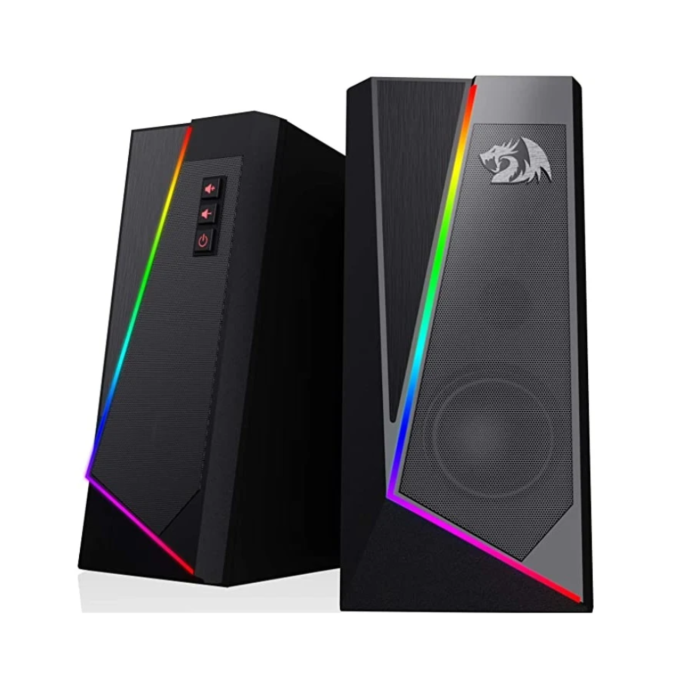 Redragon GS520 Anvil 2.0 Channel RGB PC Gaming Speaker (Black, NEW)