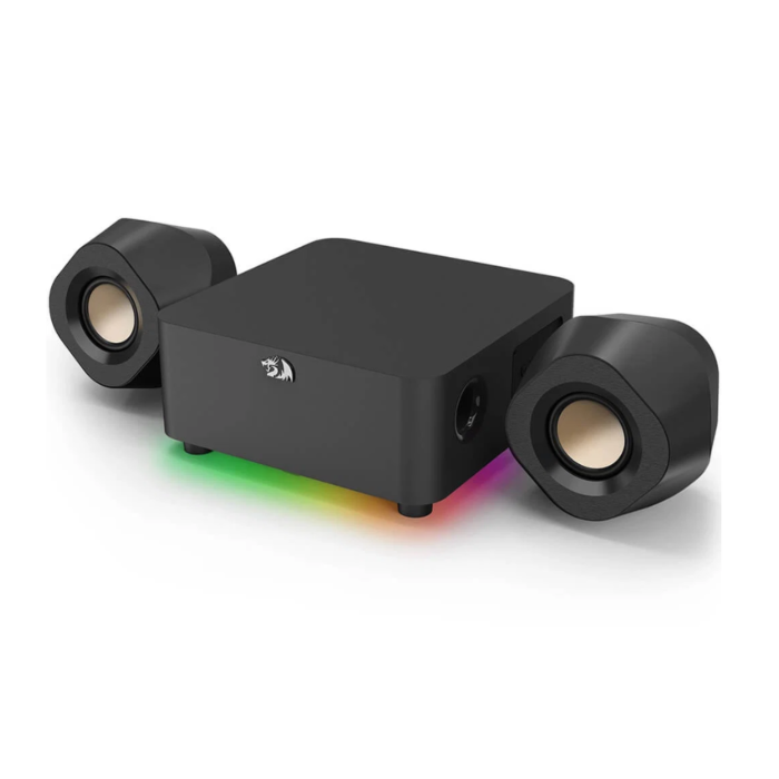 Redragon GS590 Kaida Pro 2.0 Channel RGB Wireless PC Gaming Speaker (Black, NEW)