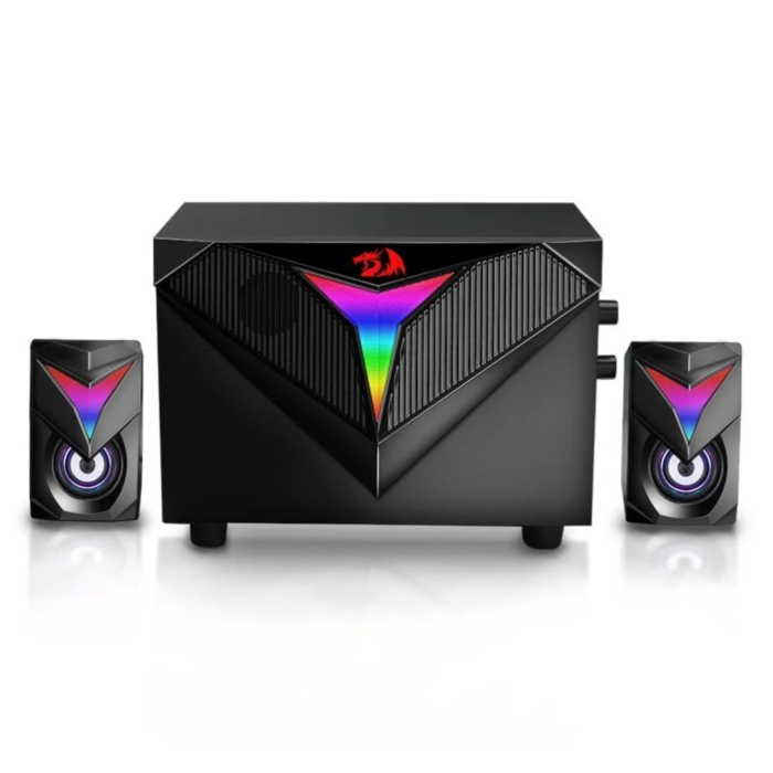 Redragon GS700 Toccata 2.1 Channel RGB PC Gaming Speaker (Black, NEW)