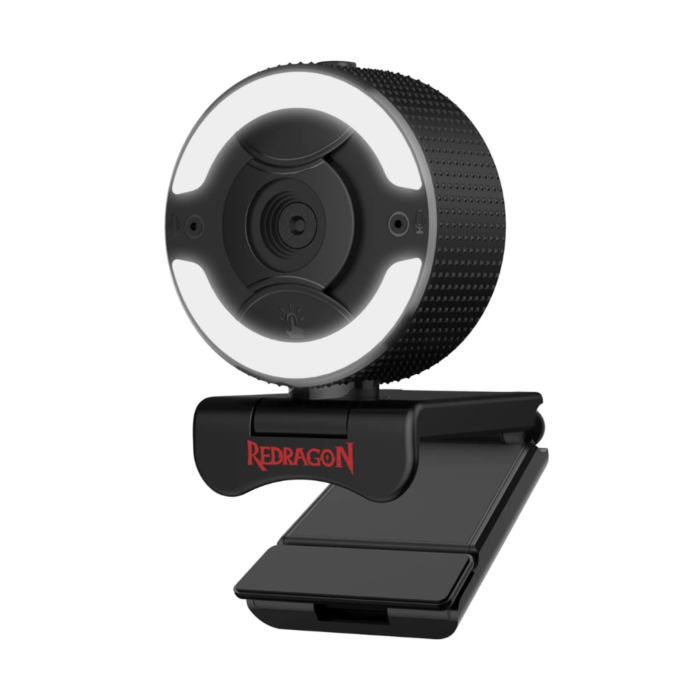 Redragon GW910 Oneshot 1080P 30 FPS 3 Level Light Adjustment Webcam (Black, NEW)