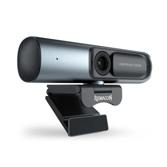 Redragon GW911 Cyberlens 4K UHD 60 FPS Noise-Cancelling Webcam (Black, NEW)