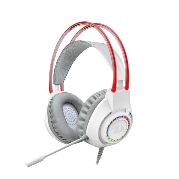 Redragon H231W Scream RGB Wired Gaming Headphones (White, NEW)