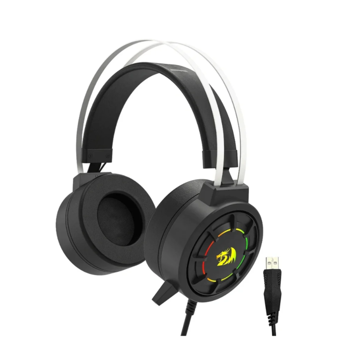 Redragon H314 Grendel RGB Wired Gaming Headphones (Black, NEW)