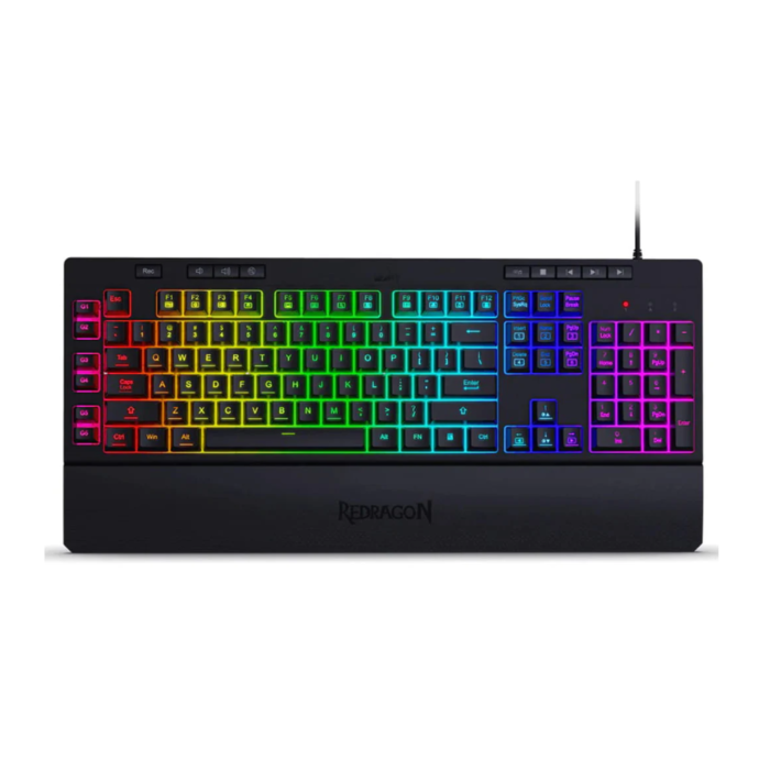 Redragon K512 Shiva 6 On-Board Macro Keys RGB Backlit Gaming Keyboard (Black, NEW)