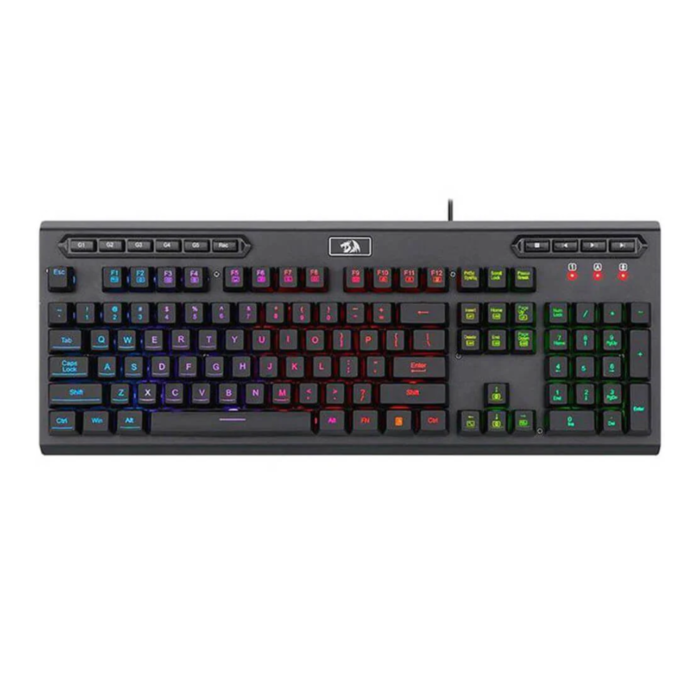 Redragon K513 Aditya 5 Extra On-Board Macro G Keys RGB Mechanical-Feel Gaming Keyboard (Black, NEW)