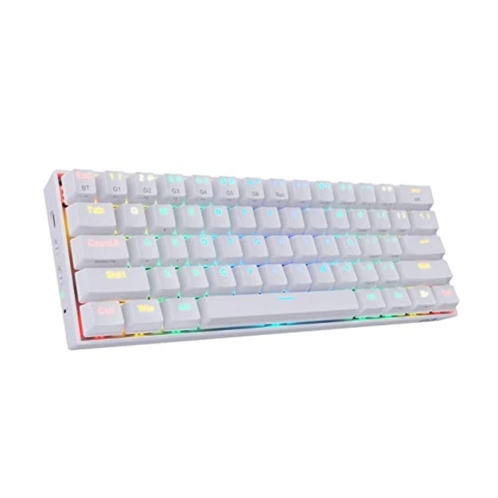 Redragon K530W Pro Draconic RGB Bluetooth, Wireless Gaming Keyboard (White, NEW)