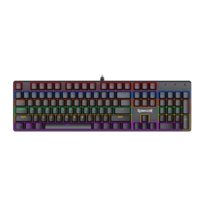 Redragon K608 Valheim 104 Keys RGB Mechanical Wired Gaming Keyboard (Black, NEW)