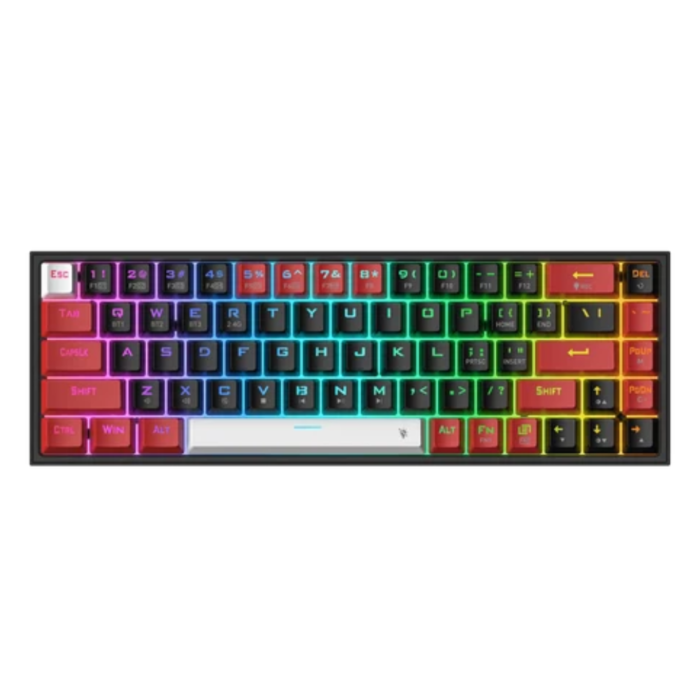 Redragon K631 Castor Pro 68 Keys RGB (Wired, Wireless 2.4G, Bluetooth) Triple Mode Gaming Keyboard (Black, NEW)