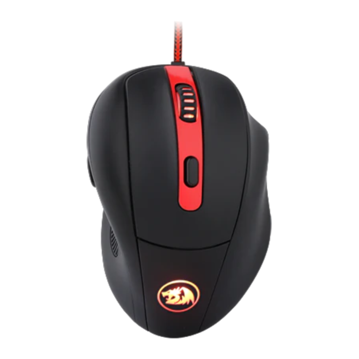 Redragon M605 Smilodon 2000 DPI 6 Buttons RGB Optical USB Wired Gaming Mouse (Black, NEW)