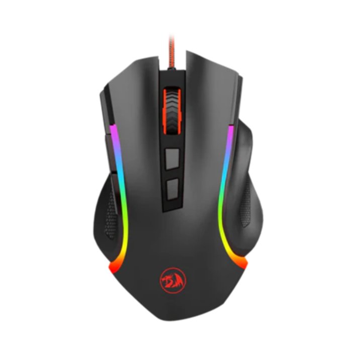 Redragon M607 Griffin 7200 DPI 8 Buttons RGB Wired Gaming Mouse (Black, NEW)