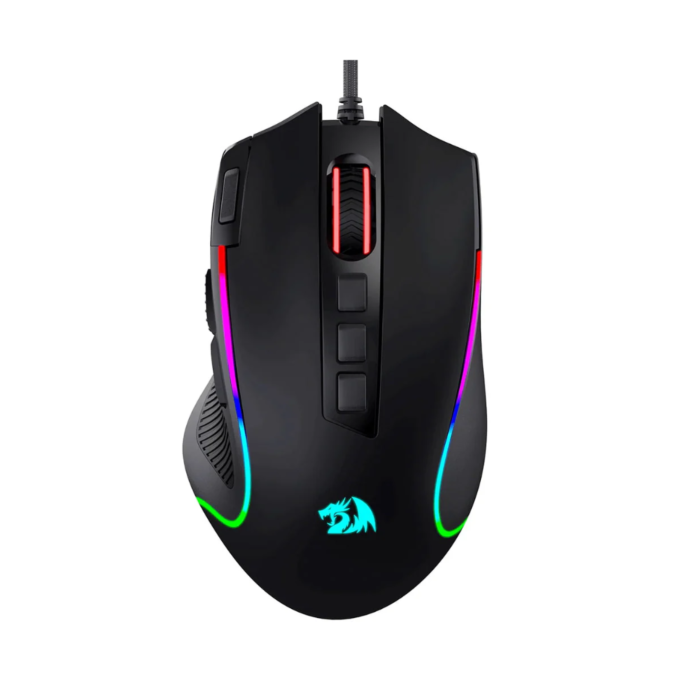 Redragon M612 Predator 8000 DPI 11 Buttons RGB Wired Gaming Mouse (Black, NEW)