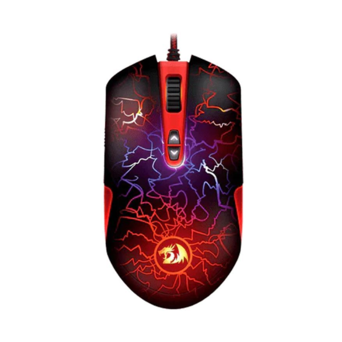 Redragon M701A Lavawolf 6400 DPI Wired Gaming Mouse (Black, NEW)