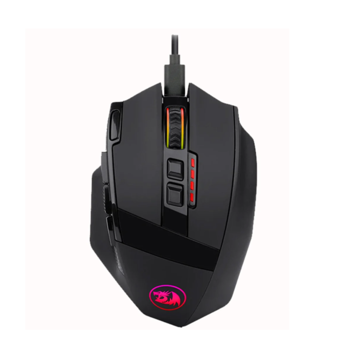 Redragon M801P Sniper Pro 16000 DPI RGB Wireless Dual Mode Gaming Mouse (Black, NEW)