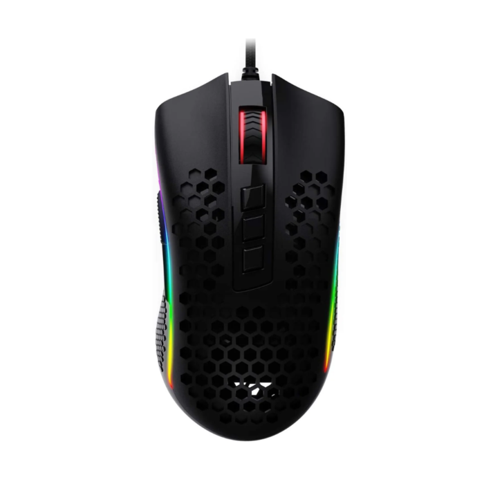 Redragon M808 Storm Lightweight 12400 DPI RGB Wired Gaming Mouse (Black, NEW)