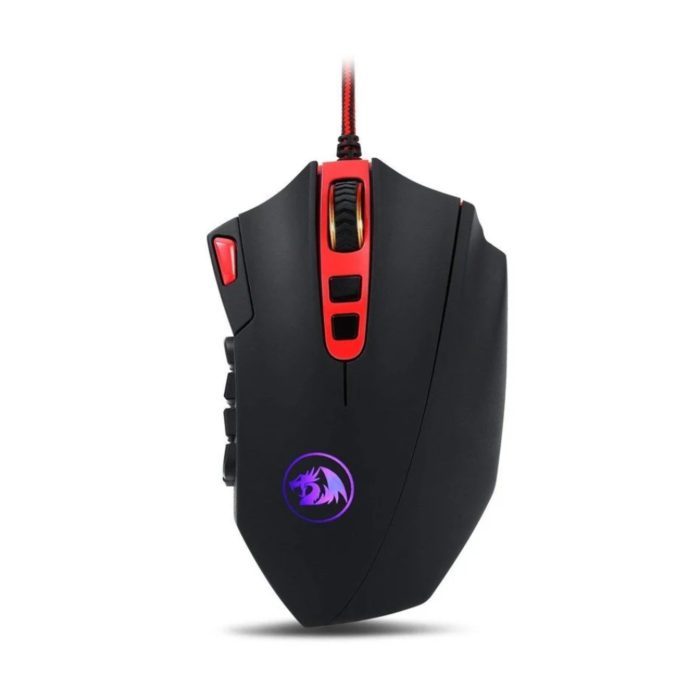 Redragon M901-1 Perdition 2 RGB 24000 DPI 19 Buttons Wired Gaming Mouse (Black, NEW)