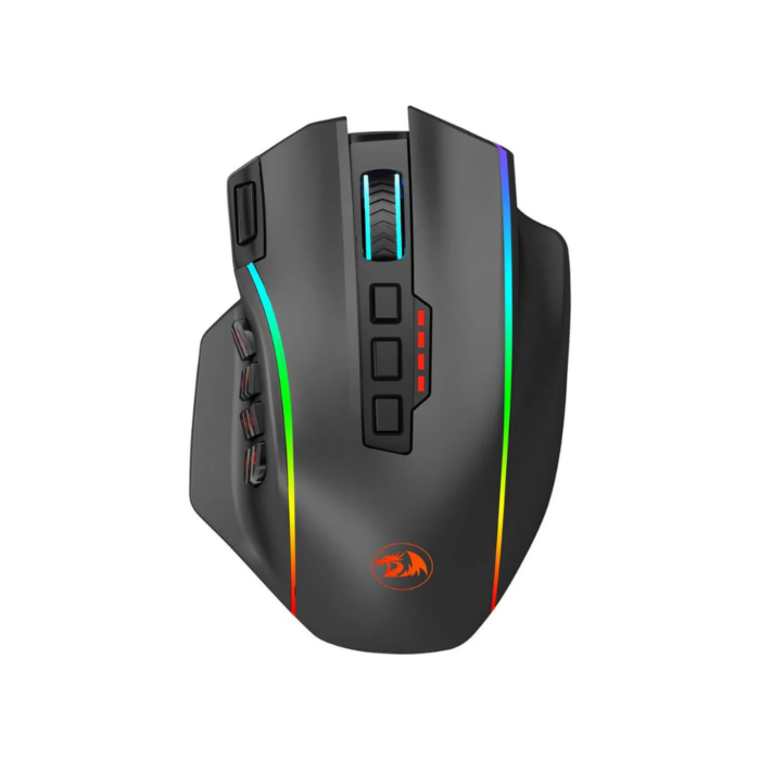 Redragon M901P-KS Perdition Pro 6200 DPI Wireless Gaming Mouse (Black, NEW)
