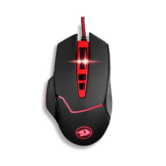 Redragon M907 Inspirit 14400 DPI RGB Wired Gaming Mouse (Black, NEW)